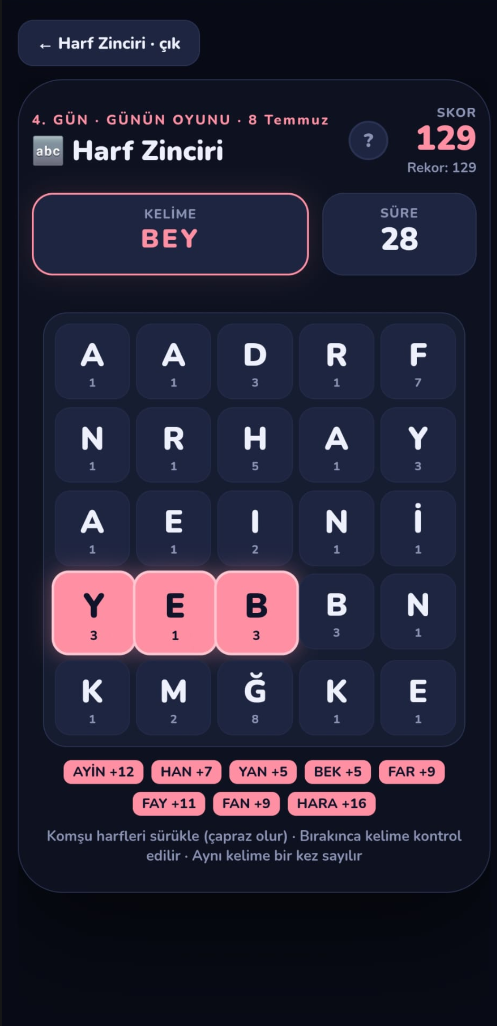 GameLig Friends Yön Ustası oyun ekranı